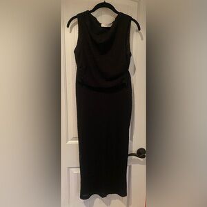 Astr Black Midi 2 Piece Dress